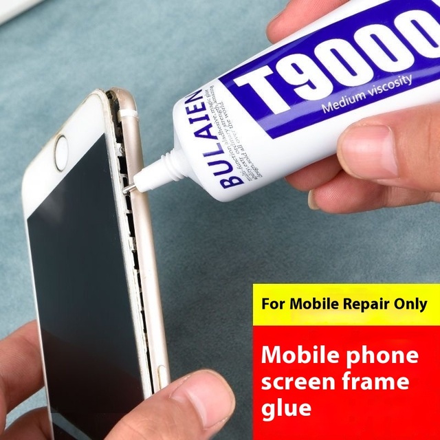 Waterproof Black Epoxy Glue Display T9000 Mobile Phone Flat Adhesive Sealant Screen Repair Degumming Replacement Rear