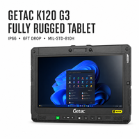 Getac K120 12,5 \ "FHD Pantalla táctil Nuevo 2 en 1 Ordenador portátil resistente Intel Core 512 4G LTE 16GB RAM GB SSD Windows 11 Pro Stock