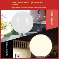 Nouvelle Arrivée LED Solaire Colonne Lumière IP65 Étanche Extérieure Jardin Lumières pour Villa Porte Clôture et Pilier Conception Sphérique
