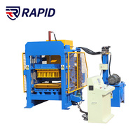 Machine à fabriquer des blocs automatique PLC QT4-15, cycle de moulage de 15 secondes, 7680 pièces/jour, machine à briques