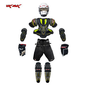 Ensemble de protection pour le hockey sur glace pour adultes Vik-Max - Kit complet avec gants, protège-tibias et protège-coudes - Product Image 1
