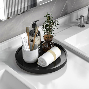 Bamboo Lazy Susan <b>Tray</b> Round 360 Degree Rotating Kitchen Spice <b>Storage</b> Minimalist Design - Product Image 1