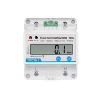 Compteur d'énergie numérique monophasé 1P 2 fils, consommation électrique, compteur d'énergie kWh, tension AC 230V, courant, affichage LCD analogique