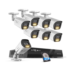 8채널 2TB NVR 키트 8개 4K 실외 IP67 카메라 AI 양방향 오디오 풀 컬러 야간 투시경 PoE 보안 카메라 시스템 - Product Image 1