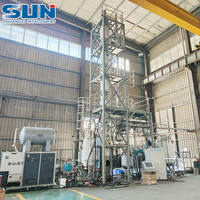 Colonne de distillation sous vide industrielle en acier inoxydable pour diéthanolamine, tour de rectification contrôlée par PLC, alimentée à la vapeur