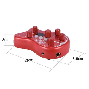 Pedal gitar prosesor Multi efek 15 efek portabel, Pedal gitar dengan 40 ritme Drum fungsi penyetelan, Aksesori Alat Musik - Product Image 3