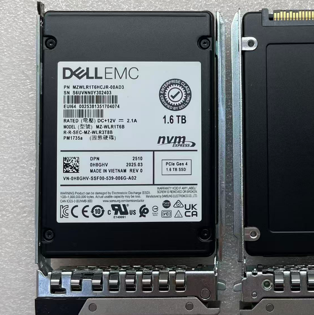 Original for Samsung PM1735a 1.6TB 6.4TB U.2 NVMe Enterprise SSD MZVLR1T6HCJR-00AD3 MZWLJ6T4HALA-00AD3