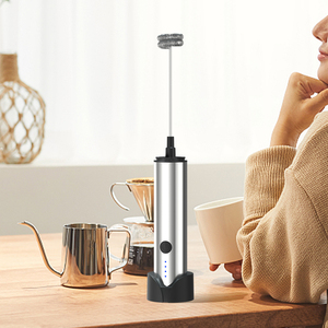 <span class=keywords><strong>Mousseur</strong></span> à <span class=keywords><strong>lait</strong></span> automatique Rechargeable par Usb, machines électriques à mousse en acier inoxydable à main - Product Image 5
