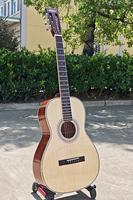 Gitar Akustik Profesional Aiersi Brand Master Luthier 38 Inch, Top Spruce Solid, Body Mahogany, Senar Baja