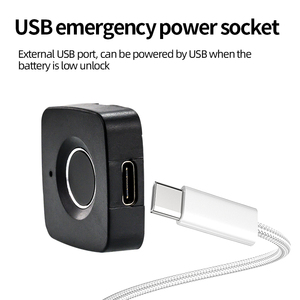 Hot Bán Màu Đen Ngăn Kéo An Ninh Locker Với Thông Minh USB Có Thể Sạc Lại Sinh Trắc Học Vân Tay Khóa Sử Dụng Nhà Cửa Gỗ - Product Image 4