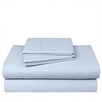 Parure de lit moderne en viscose de bambou 100 % tissée 300 fils, drap, housse de couette et taies d'oreiller, douce, soyeuse, rafraîchissante, respirante, poches profondes