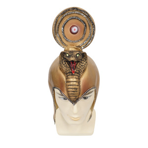 Máscara de Látex de Cleopatra para Cosplay, Media Cara, Accesorio para Fiesta de Halloween, Diseño de Figura Pintada a Color - Product Image 2