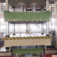 Presse hydraulique à quatre colonnes et double cylindre de 400 tonnes, équipée d'un système PLC, d'un nouveau type de moteur et de récipients sous pression