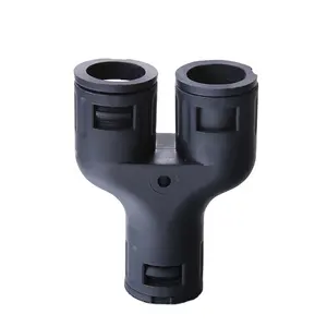 3 way Y shaped plastic nylon connector for plastic pipe conduit