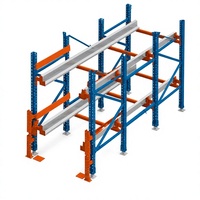 Système de rayonnage à chariots radio robuste en acier pour entrepôt, stockage multi-niveaux réglable