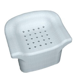 Siège de salle de bain pour personnes âgées et femmes enceintes, chaise de douche antidérapante, matériau PP blanc - Product Image 1