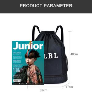 Wholesale Customizable Fashion Polyester Waterproof Unisex <b>Drawstring</b> <b>Backpack</b> Logo Imprint 20-38L Capacity for Sport Gym Use - Product Image 2