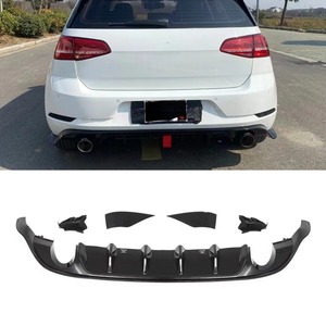 สปอยเลอร์กันชนหลังรถยนต์ ชิ้นส่วนตกแต่งสำหรับ Volkswagen Golf 7.5 ฝาครอบป้องกันกันชน อุปกรณ์ตกแต่งรถยนต์ - Product Image 1