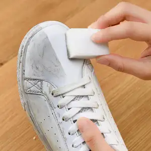 Personalizado polivalente magia borracha melamina esponja para sapatos limpeza kit com esponja milagrosa