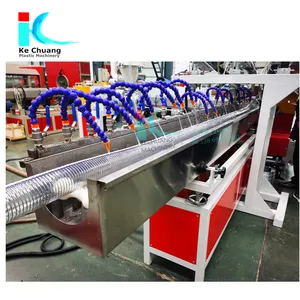 Máquina de fabricación de manguera reforzada con alambre de acero pvc fIixible, máquina de producción de línea de extrusión, KC, aprobado por la CE