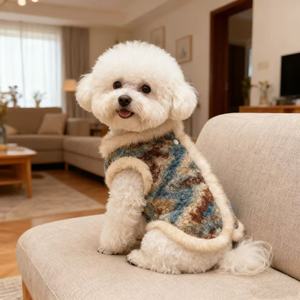 Chaleco de Lana Fair Isle con Forro Polar, Abrigo Cálido para Mujer, Otoño Invierno - Product Image 1