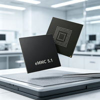 Chip IC EMMC Laptop 32GB, IC Flash NAND 64GB, Flash EMMC 128GB untuk Kontrol Industri