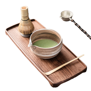 Ensemble de thé matcha en céramique au design rétro Japandi Fouet en bambou et support avec bol Kit d'accessoires pour perfectionner votre expérience du matcha - Product Image 1