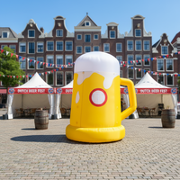 Gobelet à bière gonflable géant pour la publicité, Chope à bière gonflable pour les Pays-Bas