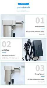 Machine automatique en acier inoxydable pour la fabrication d'extensions de dreadlocks, machine à crocheter les dreadlocks, machine à fabriquer des aiguilles à dreadlocks - Product Image 5