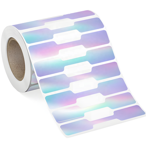 Autocollants adhésifs 500 feuilles par rouleau, étiquettes de prix circulaires transparentes et imperméables en papier kraft pour bijoux, fabricant - Product Image 4