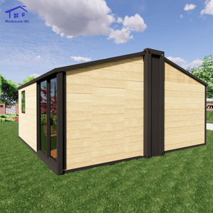 Maison préfabriquée modulaire prête à l'emploi, conteneur extensible en acier de 30 pieds pour hôtels, magasins, bureaux - Product Image 4