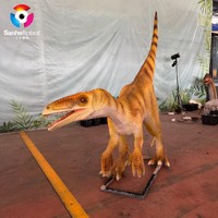 Fournisseur de modèles de dinosaures animatroniques Coelophysis grandeur nature, imperméables et personnalisés pour les parcs à thème sur le thème des dinosaures