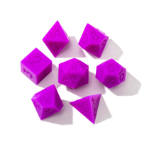 Ensemble de dés DND en silicone beige Azure à bords vifs, 7 pièces, polyédriques, pour moulage DIY, pour jeux de rôle sur table Dungeons and Dragons