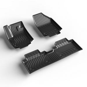 Alfombrillas de Lujo para Auto, de Fibra de Carbono a Rayas, de 3.5mm de Grosor, Juego Completo de 3 Piezas, para Chevrolet Equinox <span class=keywords><strong>Plus</strong></span> 2024 - Product Image 2