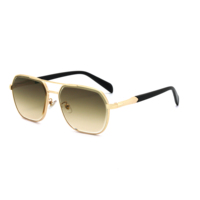 Lunettes de soleil haut de gamme en verre UV400 pour femmes et hommes, idéales pour la conduite, avec montures de marque et verres miroir pour hommes