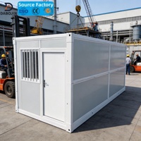 Casa Modular Portátil Desmontable de 20 pies, de Instalación Rápida, Duradera y Ecológica, Casa Contenedor Plegable para Residencia al Aire Libre