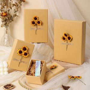 Hộp quà tặng giấy cứng có thể tùy chỉnh với nắp mô hình 3D và thiết kế vuông cho trang trí Giáng sinh - Product Image 2