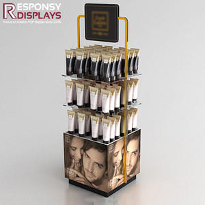 Customized Metal and Wooden Hair Salon Products Shampoo <b>Display</b> <b>Shelves</b> - Product Image 6