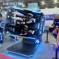 Simulador de Vuelo HEROVR 360, Cabina de Realidad Virtual, Experiencia de Carreras y Vuelo para el Hogar, Educación, Parques Temáticos al Aire Libre