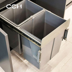 Poubelle sous l'évier de qualité supérieure-Poubelle de cuisine intégrée avec couvercle anti-odeurs et seau intérieur détachable - Product Image 4