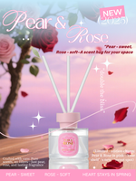 Cadeau de la Saint-Valentin, diffuseur de parfum à l'huile de rose, diffuseur de parfum à roseaux, bouteille en verre, décoration, huile essentielle sans feu, longue durée