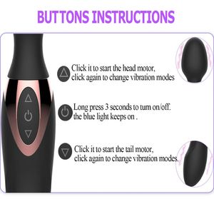 <span class=keywords><strong>Zope</strong></span> USB Life Wasserdichter 10-Gang Leistungsstarker Vibrator mit Doppelmotoren Zauberstab-Design für Frauen G-Punkt Silikon-Körpermassagegerät - Product Image 3