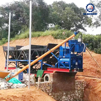 Hzs25 Mobile Mobile Automatico di betonaggio e di miscelazione impianti di nucleo componenti con motore pompa linea di produzione per la vendita