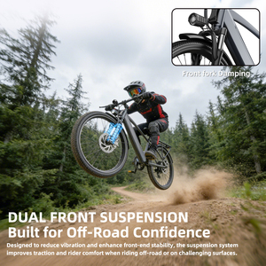 Vélo électrique hybride GOKEEP EP26, Ebike 250W 48V, vélo de banlieue pour adultes, 26 pouces, vitesses Shimano, frein à disque, assistance au pédalage, usine OEM ODM - Product Image 3