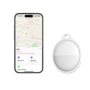 最新デザイン私のスマートな空気タグを見つけるIOSプラスチックキーファインダー用ミニGPSロケータ財布荷物ペット追跡タグ - Product Image 4