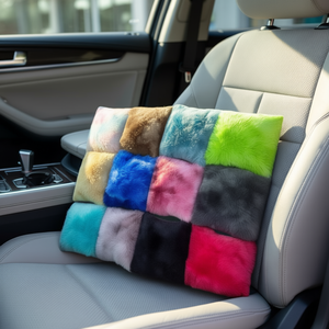 Federa per Cuscino in Peluche Tie-Dye con Design Unico NAA 42*42CM, Cuscino per Seduta con Federa in Peluche Tie-Dye con Design Unico NAA 42*42CM - Product Image 2