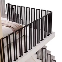 Design de balustrade intérieure en cristal pour escaliers et rampes