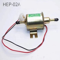 Tekanan tinggi Inline HEP-02A12V 24V pompa bahan bakar elektrik mobil untuk bahan bakar pneumatik diafragma pompa