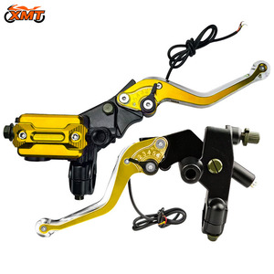Leviers de <span class=keywords><strong>frein</strong></span> et d'embrayage universels pour <span class=keywords><strong>moto</strong></span> avec éclairage LED – Maître-<span class=keywords><strong>cylindre</strong></span> de <span class=keywords><strong>frein</strong></span> <span class=keywords><strong>avant</strong></span> droit et gauche pour <span class=keywords><strong>moto</strong></span> - Product Image 2