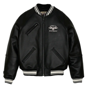 เสื้อแจ็คเก็ตหนังมีฮู้ดของผู้ชายมีซิปตกแต่งกระเป๋าอารมณ์กันลมน้ำหนักเบาปรับแต่งได้สำหรับฤดูหนาว - Product Image 4